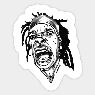 Old School Busta Dreadlocks Sticker